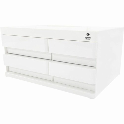 Business Source Multi-Drawer Desktop Organizer - 4 Compartment(s) - 4 Drawer(s) - 5.2
