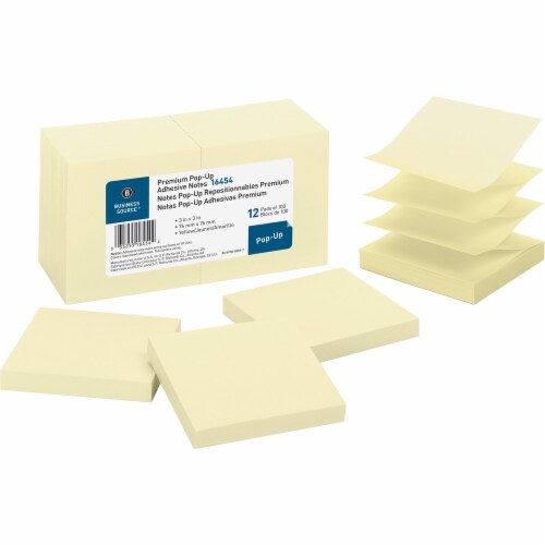 Business Source Reposition Pop-up Adhesive Notes - 3 Business Source Reposition Pop-up Adhesive Notes - 3