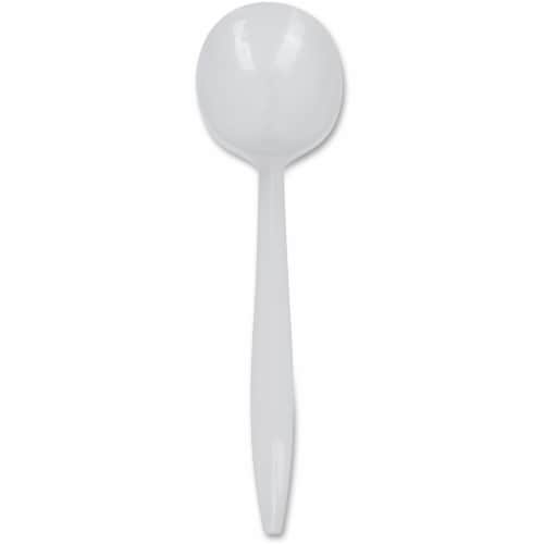 Genuine Joe Medium-Weight Soup Spoon - 1 Piece(s) - 1000/Carton - Soup Spoon - 1 x Soup Spoon - Disposable - White Genuine Joe Medium-Weight Soup Spoon - 1 Piece(s) - 1000/Carton - Soup Spoon - 1 x Soup Spoon - Disposable - White