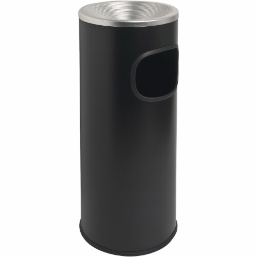 Genuine Joe Fire-safe 3-Gallon Ashtray Receptacle - 3 gal Capacity - Removable Lid, Fire-Safe - Aluminum, Stainless Steel - Aluminum, Black - 1 Each Genuine Joe Fire-safe 3-Gallon Ashtray Receptacle - 3 gal Capacity - Removable Lid, Fire-Safe - Aluminum, Stainless Steel - Aluminum, Black - 1 Each