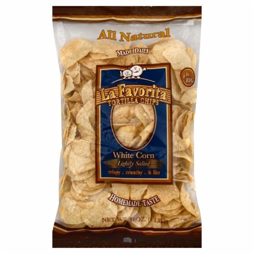 La Favorita White Corn Tortilla Chips Perspective: front
