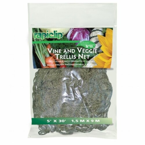 Luster 869 Green Vine And Veggie Trellis Net Perspective: front