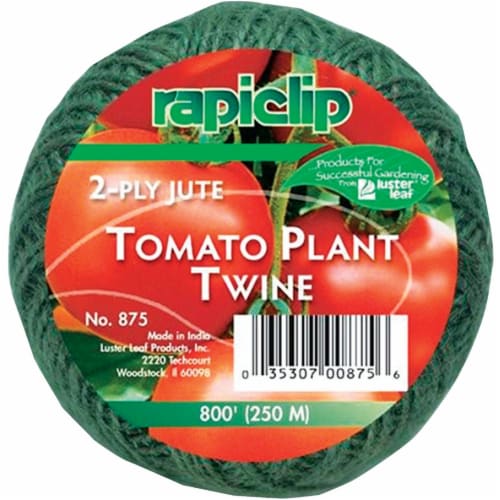 Rapiclip 800 Ft. Green Jute Plant Tie Tomato Twine Perspective: front