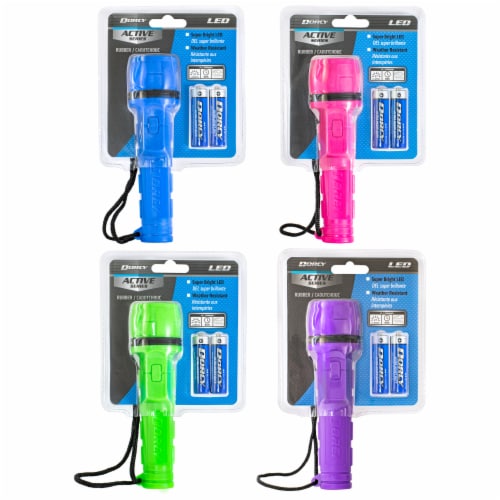 Dorcy LED Active Series Rubber Flashlight - Assorted Perspective: front