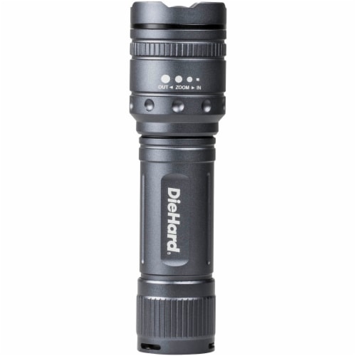 Dorcy DieHard® 600-Lumen Aluminum Twist Focus Flashlight - Black Perspective: front
