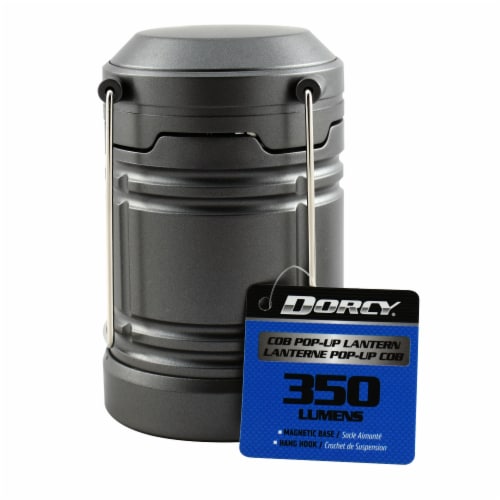Dorcy COB Pop-Up 350 Lumen Lantern - Gray Perspective: front