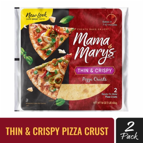 Mama Mary's Thin & Crispy Pizza Crust Perspective: front