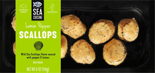 Sea Cuisine® Lemon Pepper Wild Sea Scallops Perspective: front