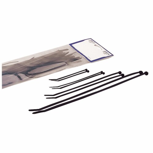 Sea-Dog 427290-1 Mixed Cable Tie Kit, Black - 100 Pack Perspective: front