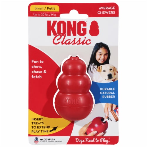 KONG® Classic Small Red Dog Toy Perspective: front