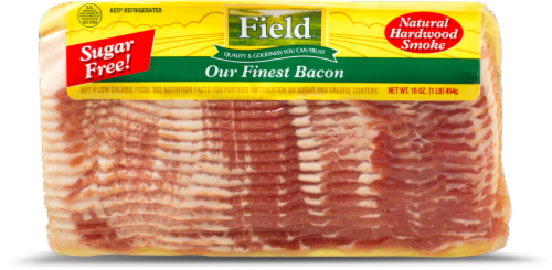 Field Natural Hardwood Smoked Sliced Bacon Perspective: front