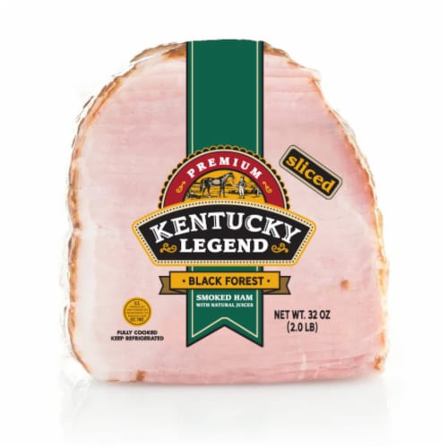 Kentucky Legend Premium Black Forest Sliced Quarter Ham Perspective: front