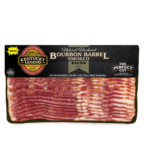 Kentucky Legend® Bourbon Barrel Smoked Sliced Bacon Perspective: front