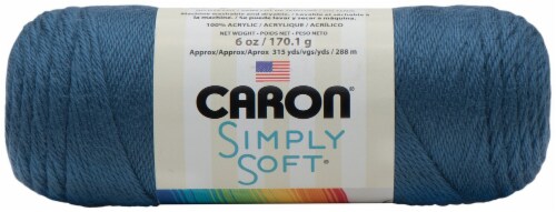 6 oz Machine Wash & Dry Dark Country Blue Caron Simply Soft Solids Yarn Medium Gauge 100% Acrylic 4 