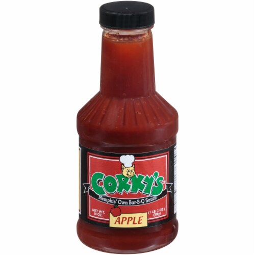 Corky's Apple Bar-B-Que Sauce Perspective: front