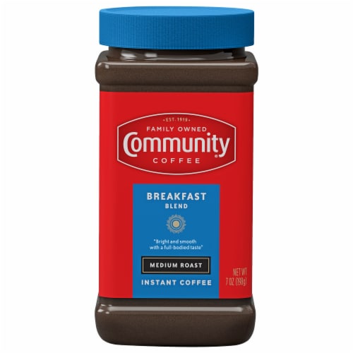 Community Coffee® Breakfast Blend Medium Roast Instant Coffee Perspective: front
