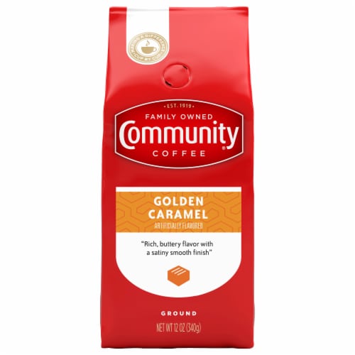 Community Coffee® Golden Caramel Ground Coffee Perspective: front