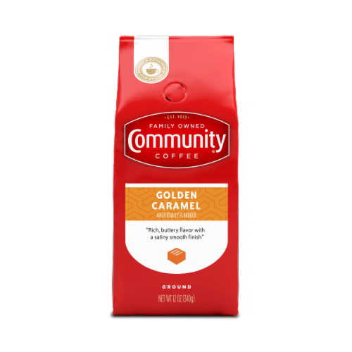 Community Coffee® Golden Caramel Ground Coffee Perspective: front