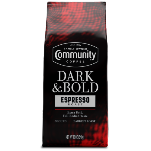 Community Coffee® Dark & Bold Espresso Roast Ground Coffee Perspective: front