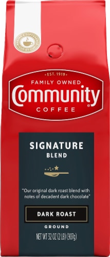 Community Coffee® Signature Blend Dark Roast Ground Coffee Perspective: front
