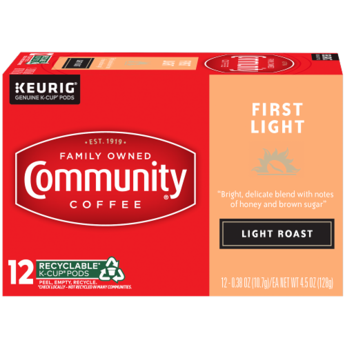 Community Coffee® Light Roast Keurig K-Cup Pods Perspective: front