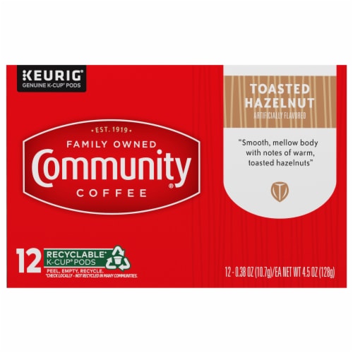 Community Coffee® Toasted Hazelnut K-Cup Coffee Pods Perspective: front