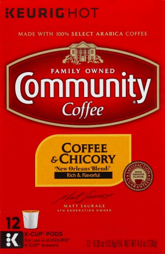 Community Coffee Coffee Chicory K Cup Coffee Pods 12 ct Harris Teeter