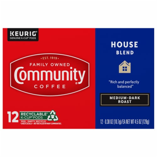 Community Coffee® House Blend Medium-Dark Roast K-Cup® Coffee Pods