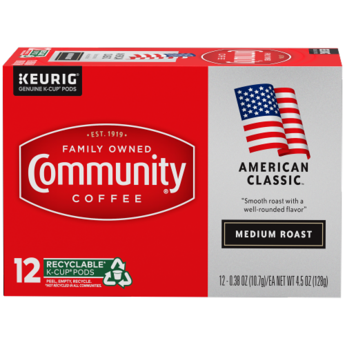 Community Coffee® American Classic™ Medium Roast K-Cup Coffee Pods Perspective: front