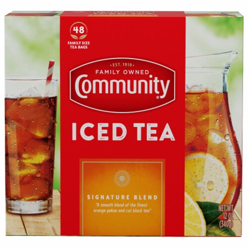 Community Coffee® Porch Breeze Signature Iced Tea Bags Perspective: front