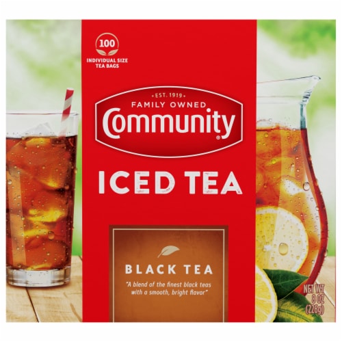 Community Coffee Porch Breeze Black Tea Bags Perspective: front