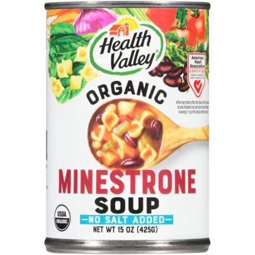 Health Valley® Organic Minestrone Soup Perspective: front
