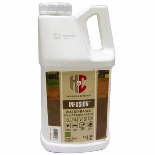 H&C 45.102024 Infusion water-based semi-transparent Decorative Stain DEWEY BLADE gallon Perspective: front