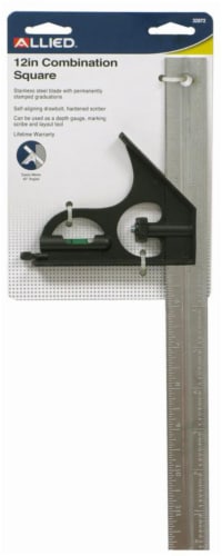 Allied Combination Square with Level - 12 Inch Perspective: front