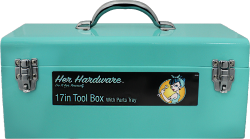 Allied Her Hardware Tool Box with Parts Tray - Teal, 17 Inch - Kroger