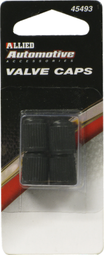 Allied Valve Caps - Black Perspective: front