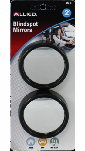 Allied 2 Inch Blind Spot Mirror Twin Pack - Black Perspective: front