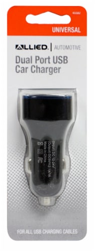 Allied Dual Port USB Car Charger Perspective: front