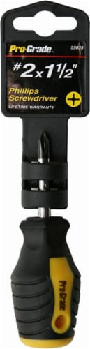 Pro-Grade® Phillips Screwdriver - #2 x 1.5 Inch Perspective: front