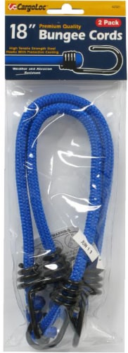 CargoLoc™ Bungee Cord - 2 Pack - Blue - 18 Inch Perspective: front