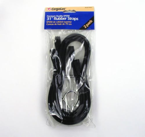 CargoLoc 31 in EPDM Rubber Straps - Black Perspective: front