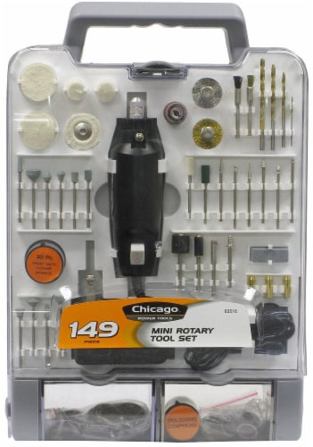 Chicago Power Tools 149pc Mini Rotary Set, 1 Count - Fred Meyer