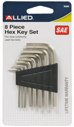 Allied 8-Piece Hex Key Set - SAE Perspective: front