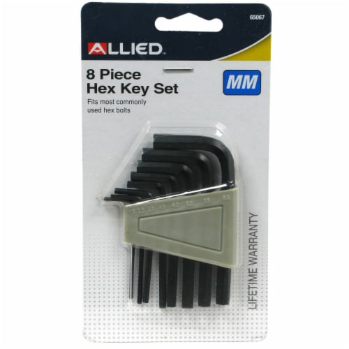 Allied 8-Piece Hex Key Set - Metric Perspective: front