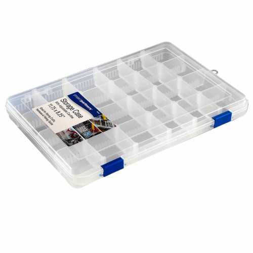 Project Partners Adjustable Plastic Storage Box - Clear Perspective: front