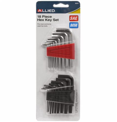 Allied Hex Key Set - Silver/Black/Red Perspective: front