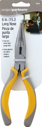 Project Partners 6 in. Long Nose Pliers Perspective: front