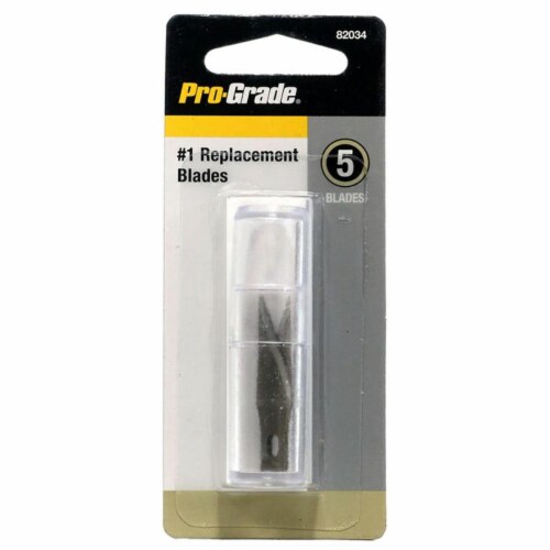 Pro-Grade #1 Rubber Grip Precision Aluminum Knife - Black/Silver Perspective: front