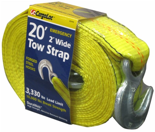 CargoLoc Tow Strap - Yellow Perspective: front
