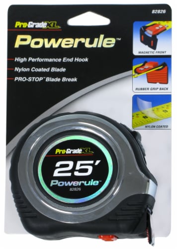 Pro-Grade® Powerule® Tape Measure - 25 Foot Perspective: front